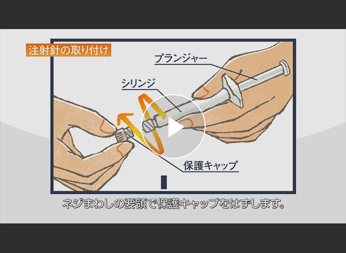 【動画】自己注射の方法（成人）