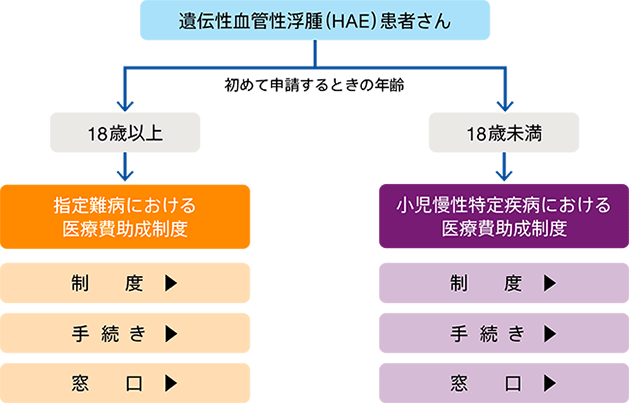 図1 HAE患者さんが利用できる医療費助成制度